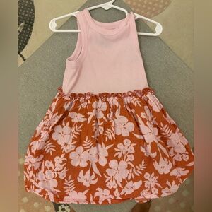 Pink and Orange Floral Dress